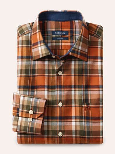 Soft-Flanell-Hemd Karo Terra