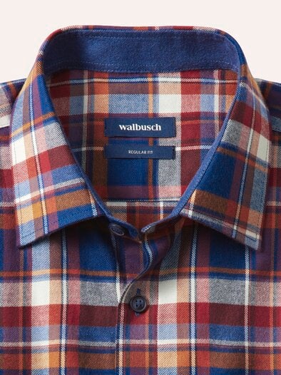 Soft-Flanell-Hemd Karo Rot