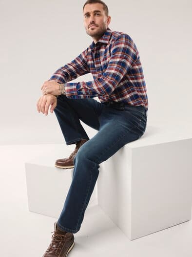 Soft-Flanell-Hemd Karo Rot