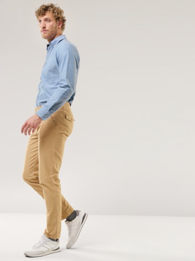 Premium Oxford-Hemd Uni Bleu