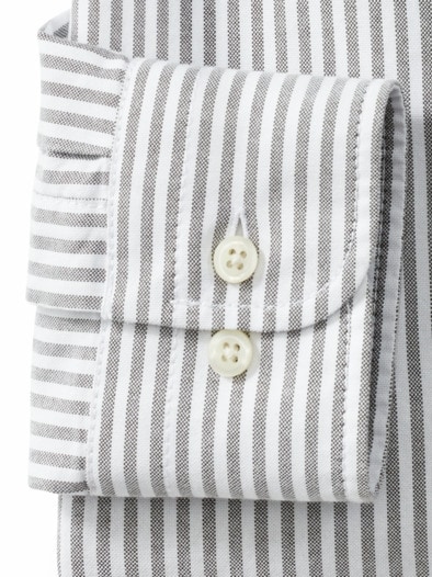 Premium Oxford-Hemd Streifen Schilf