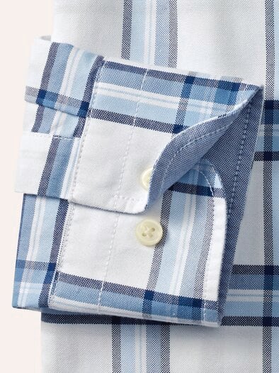 Premium Oxford-Hemd Karo Marine