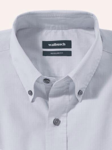 Hemd mit Kent-Kragen Button Down Grau