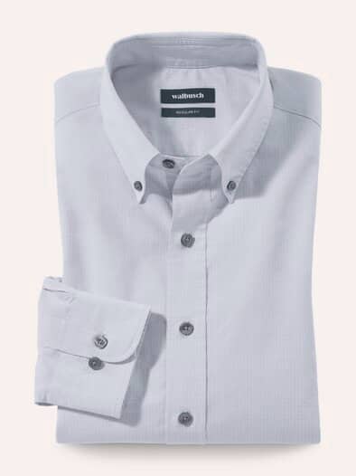Hemd mit Kent-Kragen Button Down Grau