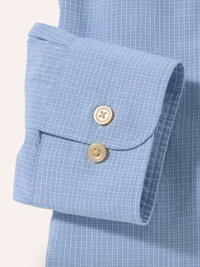 Hemd mit Kent-Kragen Button Down Jeansblau
