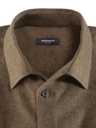 Premium-Flanell Hemd Safran