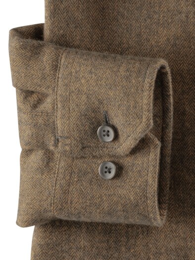 Premium-Flanell Hemd Safran