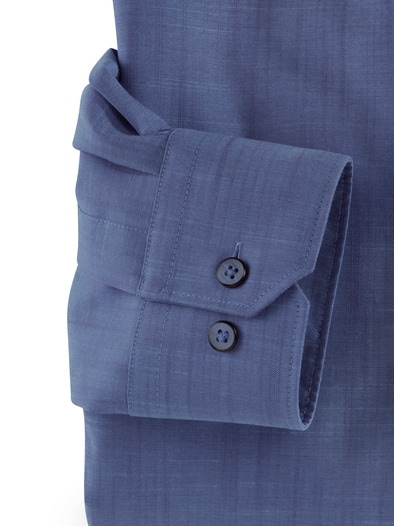 Extraglatt-Hemd Tropical Rauchblau