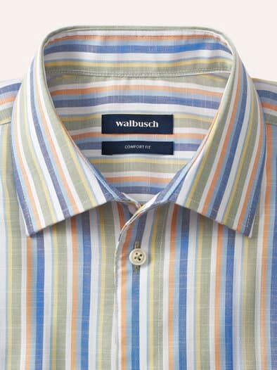 Extraglatt-Hemd Tropical Streifen