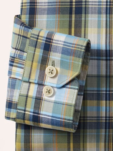 Extraglatt-Hemd Tropical Karo Schilf