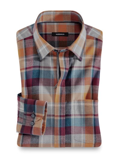 Flanell-Hemd Reißverschluss Flanell-Hemd Reißverschluss