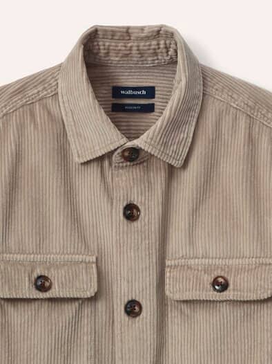 Overshirt aus Breitcord Natur
