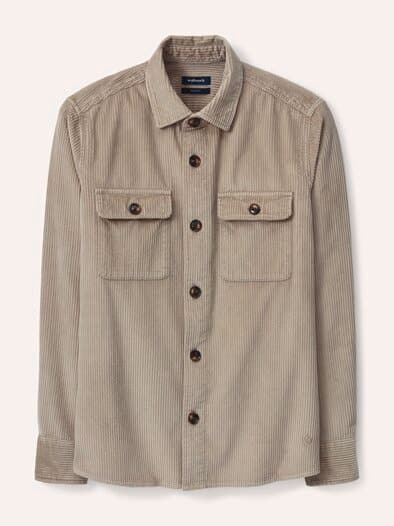 Overshirt aus Breitcord Natur