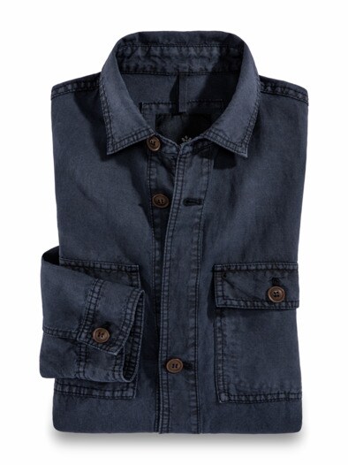 Leinen-Mix Hemdjacke Leinen-Mix Hemdjacke