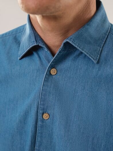 leichtes Jeans-Hemd Light Indigo
