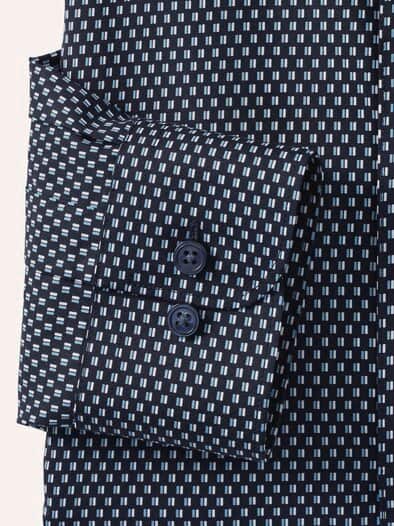 Extraglatt-Hemd Kent-Kragen Minimal Druck