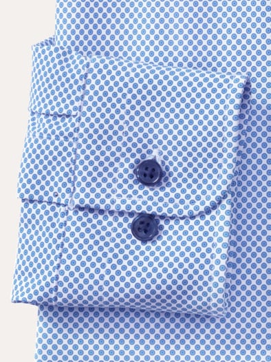 Extraglatt-Hemd Stretch & Relax Minimal Blau