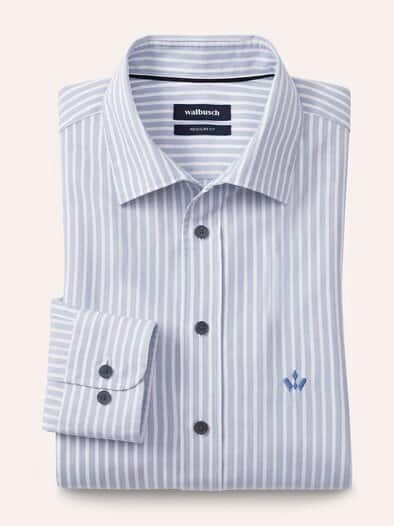 Royal-Oxford Hemd Streifen Bleu