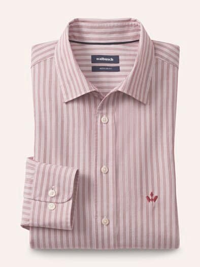 Royal-Oxford Hemd Streifen Rot