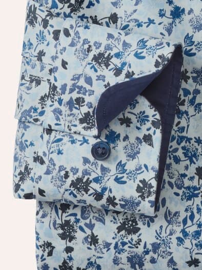 Aktiv-Hemd Blätter Druck