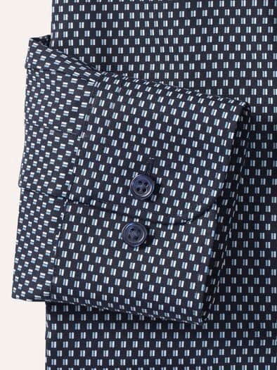 Extraglatt-Hemd Kent-Kragen Minimal Druck