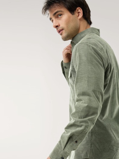 Soft-Cord Overshirt Schilf