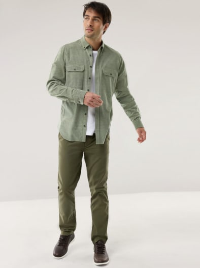 Soft-Cord Overshirt Schilf