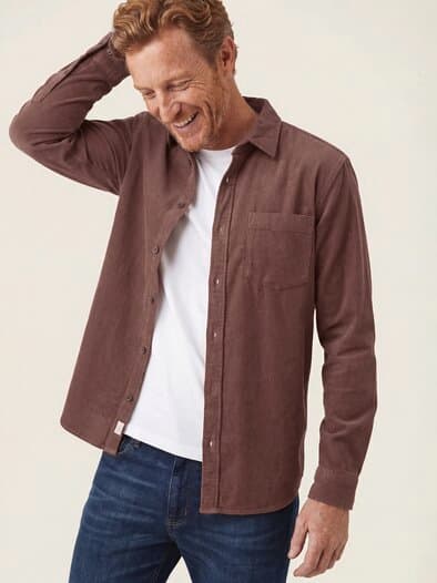 Soft-Cord Overshirt Rost