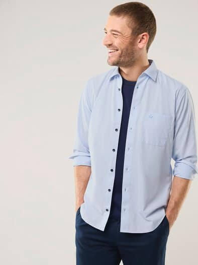 Extraglatt Hemd Minikaro Bleu