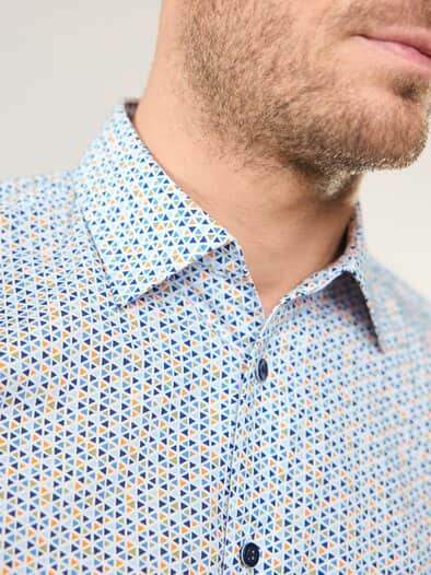 Extraglatt Hemd Minimal Druck