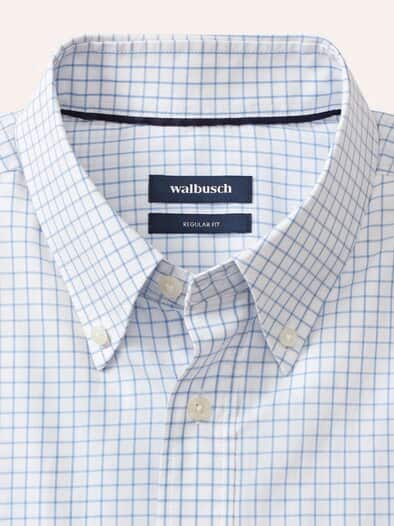 Soft-Cotton Hemd Fensterkaro Wei