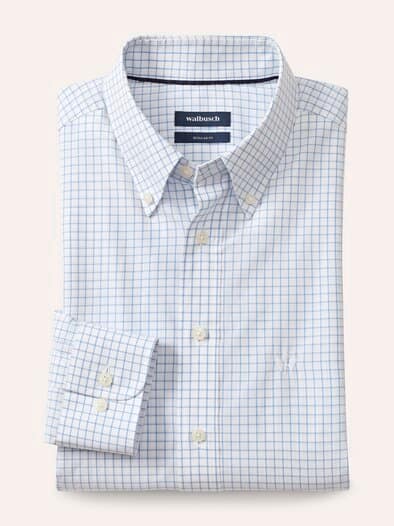 Soft-Cotton Hemd Fensterkaro Wei