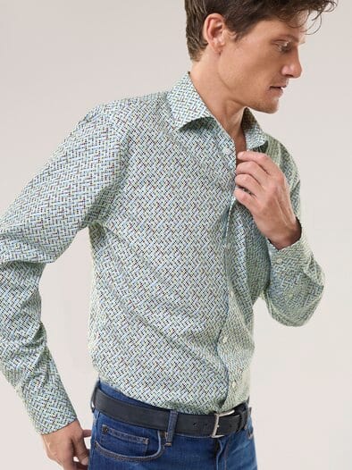 Extraglatt-Hemd Minimal Druck