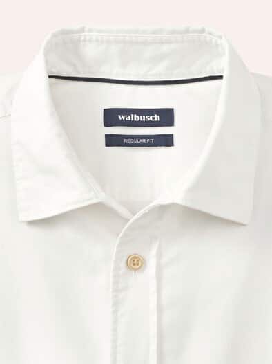 Überfärber-Hemd Wollweiß