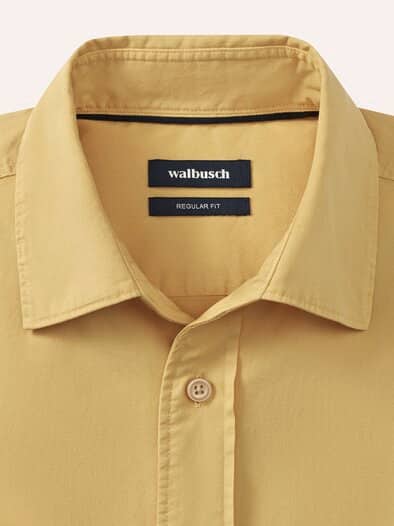 Überfärber-Hemd Akaziengelb