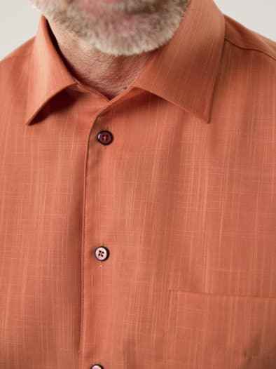 Extraglatt-Hemd Tropical Terracotta