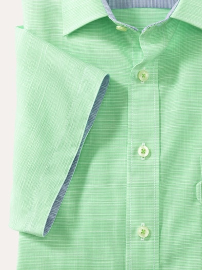 Tropical-Hemd soft & leicht Chambray Minze