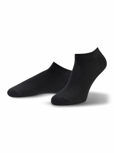 Sneakersocke 3er Set Schwarz