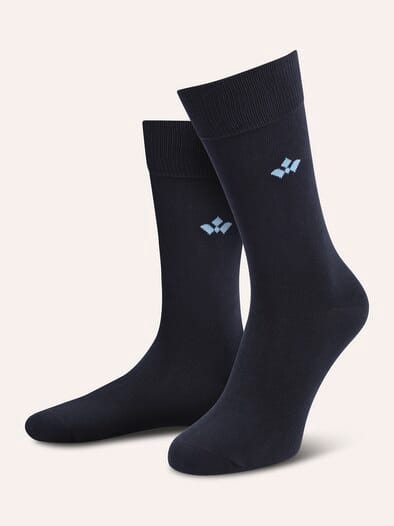 Baumwoll-Socke Dessin Blau