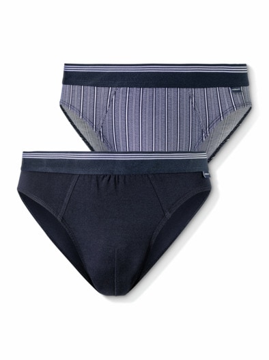 Slip Dessin Duo 2er Pack Streifen Marine