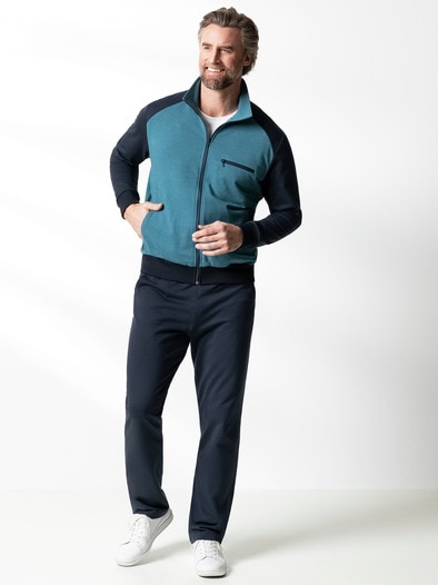 Freizeitjacke Ultraleicht Marine/Lagune