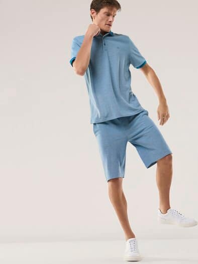 Freizeitpolo Extraglatt Blau