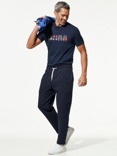 Relax-Freizeithose Marine