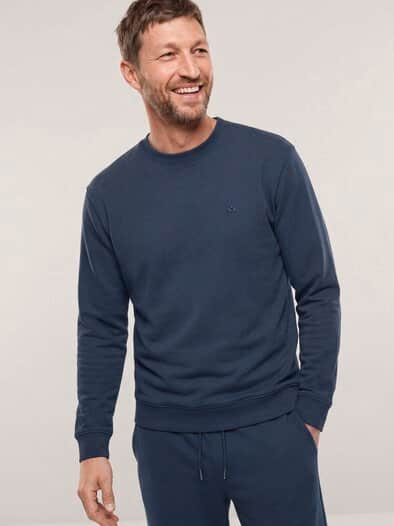 Sweatshirt mit Rundhals Marine