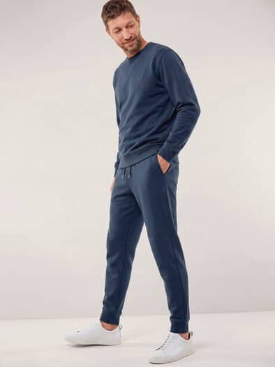 Sweatshirt mit Rundhals Marine