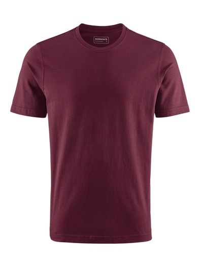 T-Shirt Rundhalsausschnitt Burgund