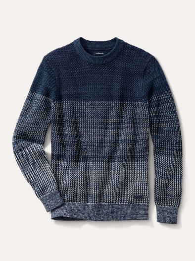 Effekt-Pullover Blau