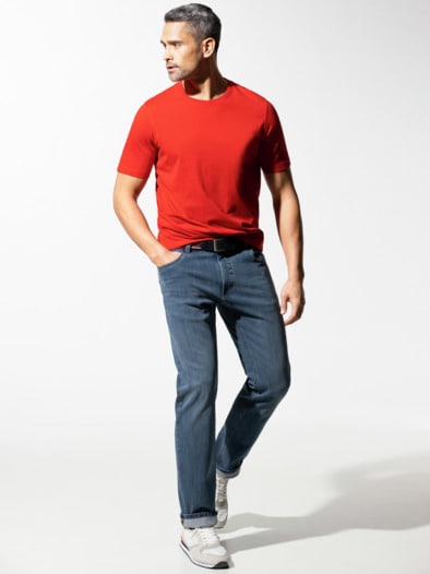 T-Shirt Rundhalsausschnitt Rot