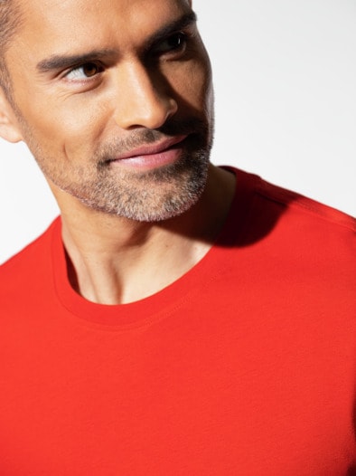 T-Shirt Rundhalsausschnitt Rot