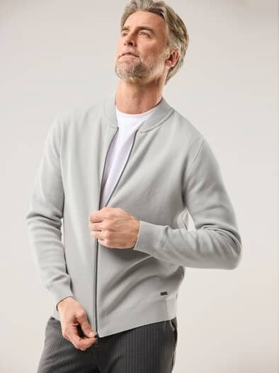 Milano Zip-Jacke Stein